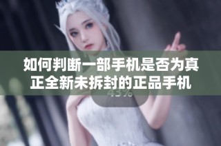 如何判断一部手机是否为真正全新未拆封的正品手机