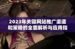 2023年关键网站推广渠道和策略的全面解析与应用指南