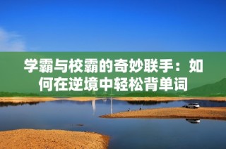 学霸与校霸的奇妙联手：如何在逆境中轻松背单词