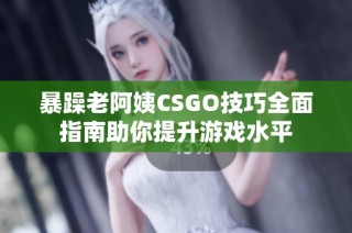 暴躁老阿姨CSGO技巧全面指南助你提升游戏水平