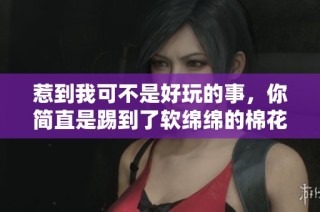 惹到我可不是好玩的事，你简直是踢到了软绵绵的棉花球