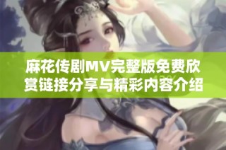 麻花传剧MV完整版免费欣赏链接分享与精彩内容介绍