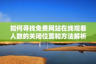 如何寻找免费网站在线观看人数的关闭位置和方法解析