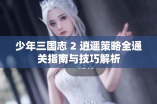 少年三国志 2 逍遥策略全通关指南与技巧解析