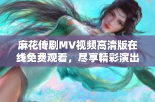 麻花传剧MV视频高清版在线免费观看，尽享精彩演出乐趣