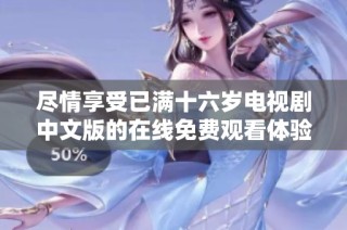 尽情享受已满十六岁电视剧中文版的在线免费观看体验