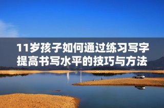 11岁孩子如何通过练习写字提高书写水平的技巧与方法
