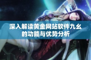 深入解读黄金网站软件九幺的功能与优势分析