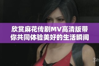 欣赏麻花传剧MV高清版带你共同体验美好的生活瞬间