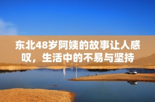 东北48岁阿姨的故事让人感叹，生活中的不易与坚持