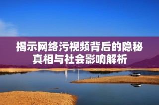 揭示网络污视频背后的隐秘真相与社会影响解析