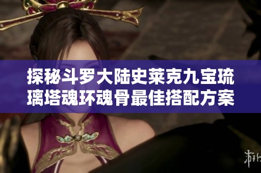 探秘斗罗大陆史莱克九宝琉璃塔魂环魂骨最佳搭配方案