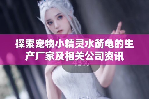 探索宠物小精灵水箭龟的生产厂家及相关公司资讯
