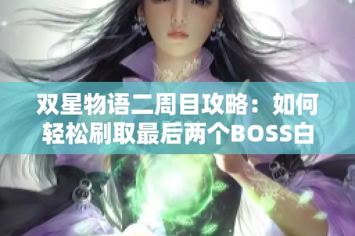 双星物语二周目攻略：如何轻松刷取最后两个BOSS白金评价