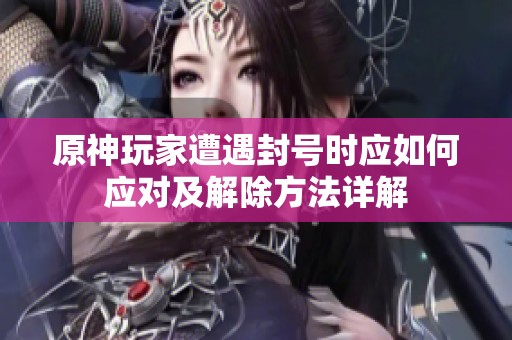 原神玩家遭遇封号时应如何应对及解除方法详解