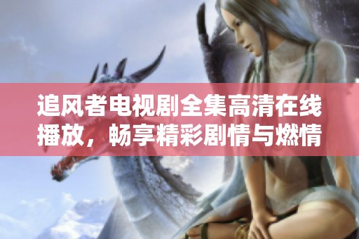 追风者电视剧全集高清在线播放，畅享精彩剧情与燃情瞬间
