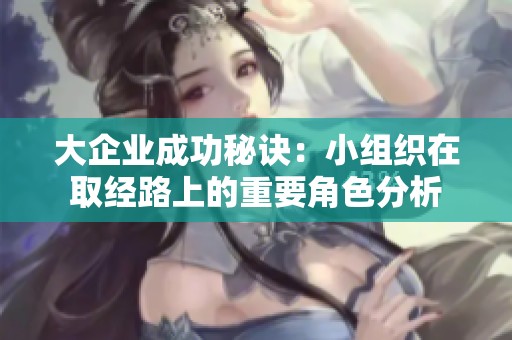 大企业成功秘诀：小组织在取经路上的重要角色分析