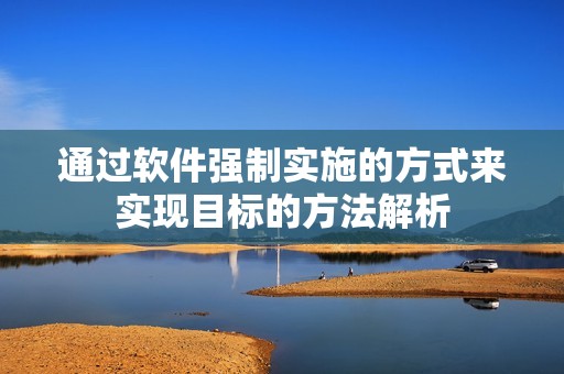 通过软件强制实施的方式来实现目标的方法解析