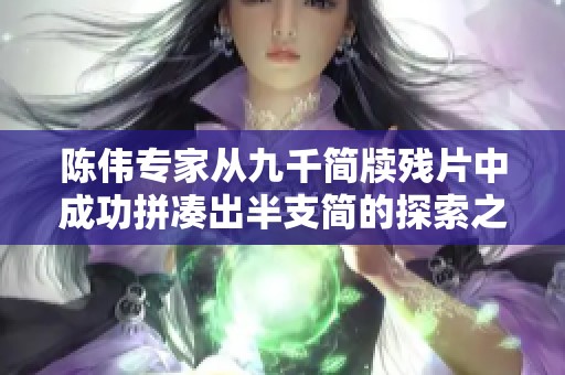 陈伟专家从九千简牍残片中成功拼凑出半支简的探索之旅