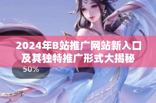 2024年B站推广网站新入口及其独特推广形式大揭秘