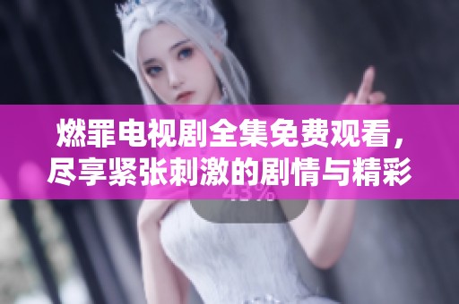 燃罪电视剧全集免费观看，尽享紧张刺激的剧情与精彩演绎