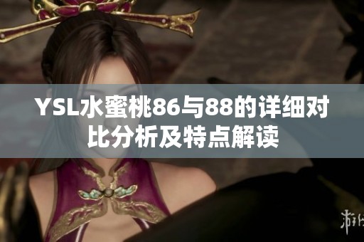 YSL水蜜桃86与88的详细对比分析及特点解读