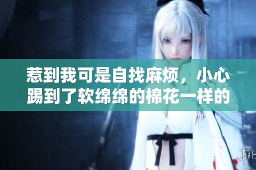 惹到我可是自找麻烦，小心踢到了软绵绵的棉花一样的后果