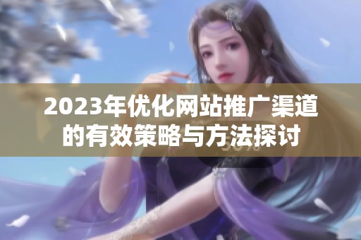 2023年优化网站推广渠道的有效策略与方法探讨