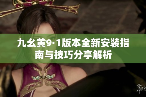 九幺黄9·1版本全新安装指南与技巧分享解析